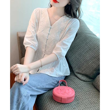 atasan blouse  wanita korea T7363