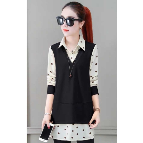 blouse wanita korea T6483