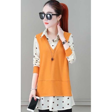 blouse wanita korea T6483