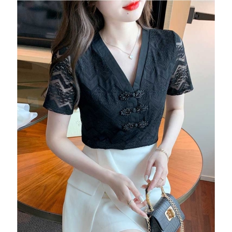 atasan blouse  wanita korea T7363