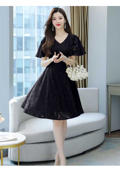 dress wanita korea D7286