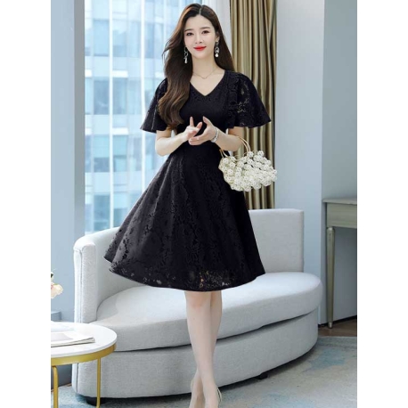 dress wanita korea D7286