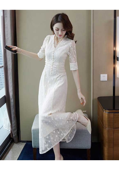 dress wanita korea D7286