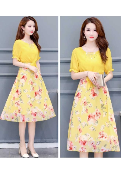 dress wanita korea D6334