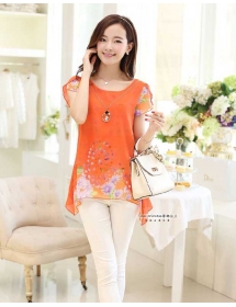 blouse chiffon import T1880