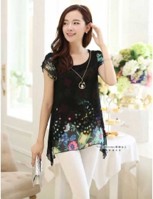 blouse chiffon import T1881