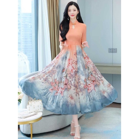 dress wanita korea D7298