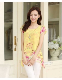 blouse chiffon import T1883