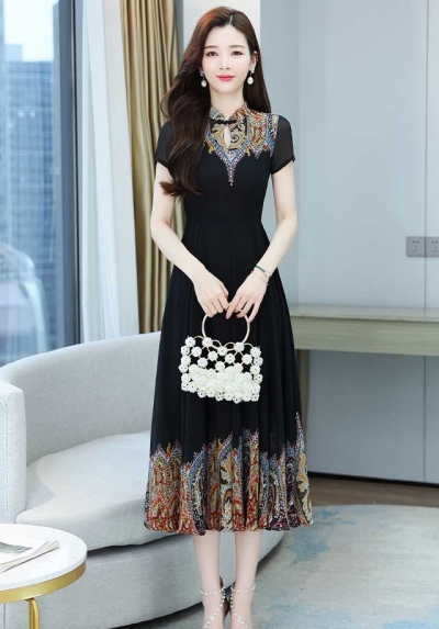 dress wanita korea D7300