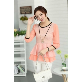 blouse wanita korea T1886