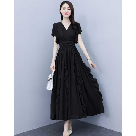 dress wanita korea D7310