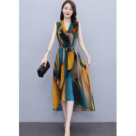 dress wanita korea D7311