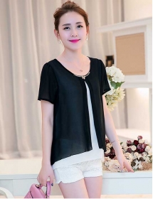 blouse chiffon import T1891