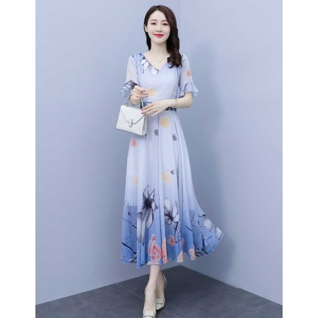 dress wanita korea D7310