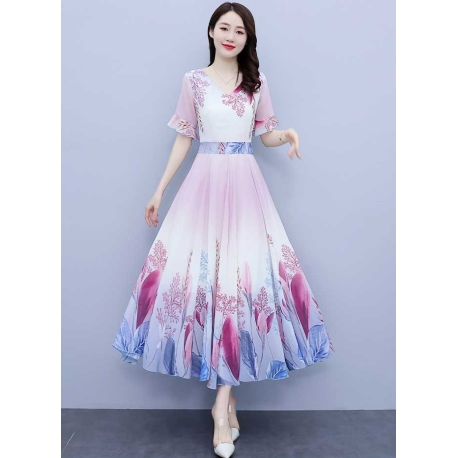 dress wanita korea D7317