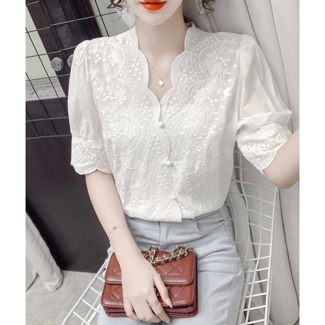 atasan blouse wanita korea T7409