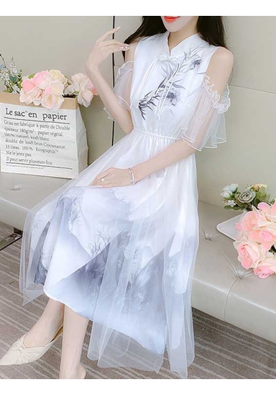 dress wanita korea D7330