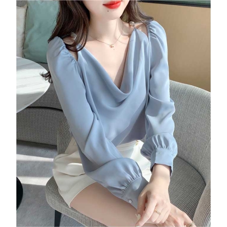 atasan blouse wanita korea T7420