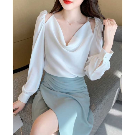 atasan blouse wanita korea T7422