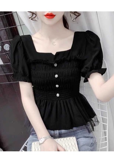 atasan blouse wanita korea T7431