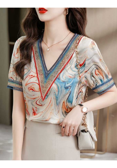 atasan blouse wanita korea T7432