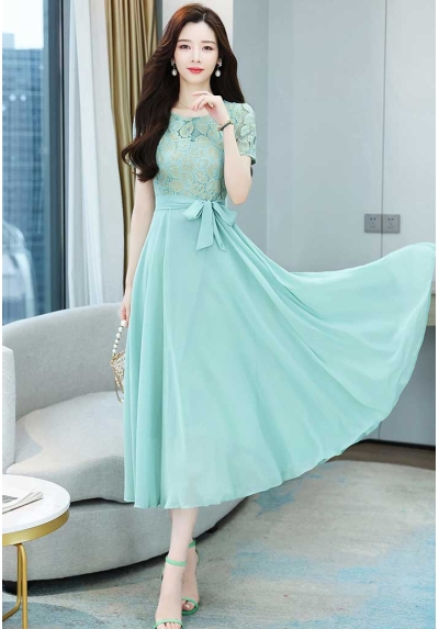 dress wanita korea D7341