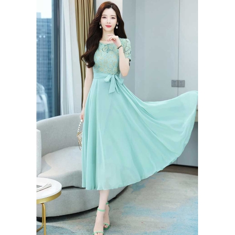 dress wanita korea D7341