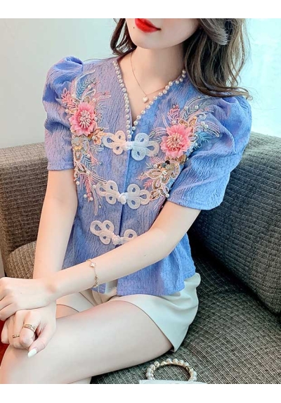 atasan blouse wanita korea T7435