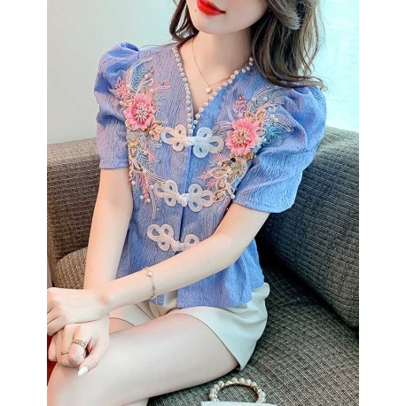 atasan blouse wanita korea T7435