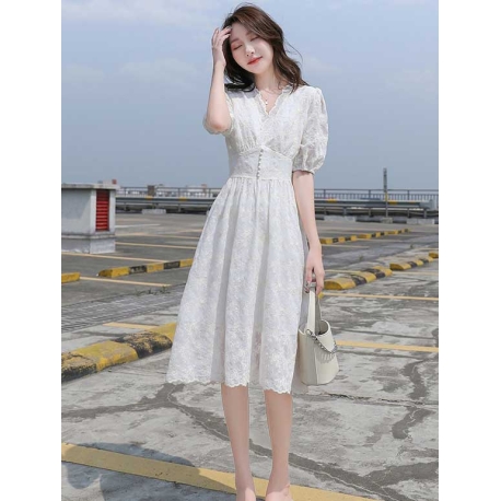 dress wanita korea D7346