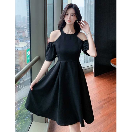 dress wanita korea D7349