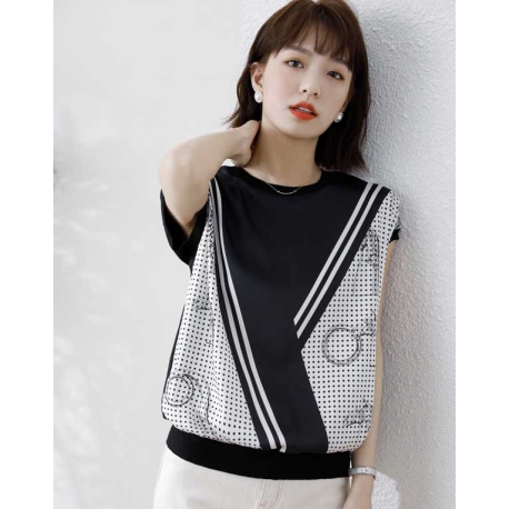 atasan blouse wanita korea T7438