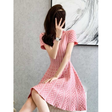 dress wanita korea D7359