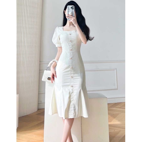 dress wanita korea D7366