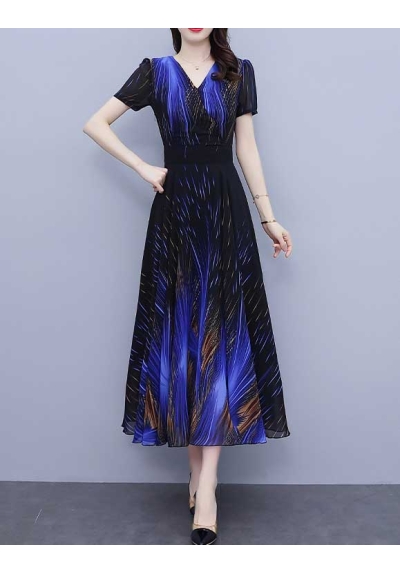 long dress wanita korea D7364