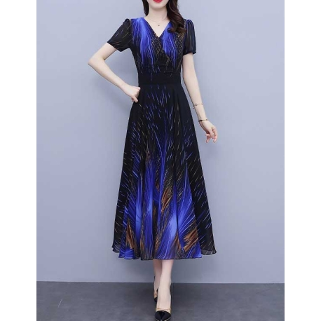 long dress wanita korea D7364