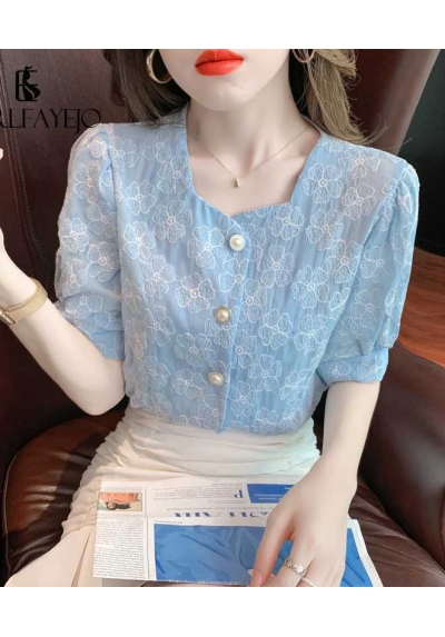 atasan blouse wanita korea T7460