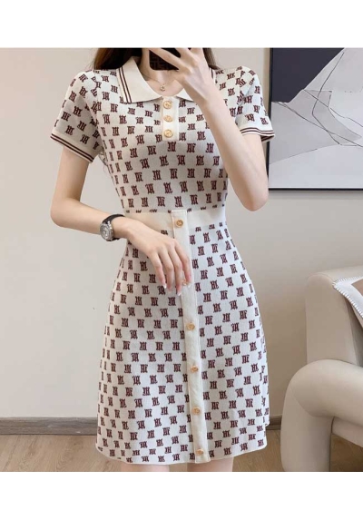 dress wanita korea D7373