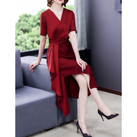 dress wanita korea D7375