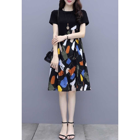 dress wanita korea D7384