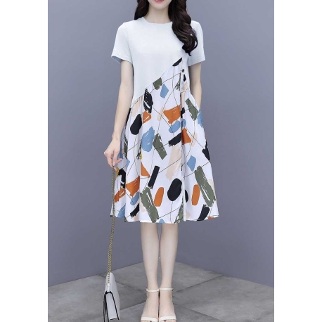 dress wanita korea D7385