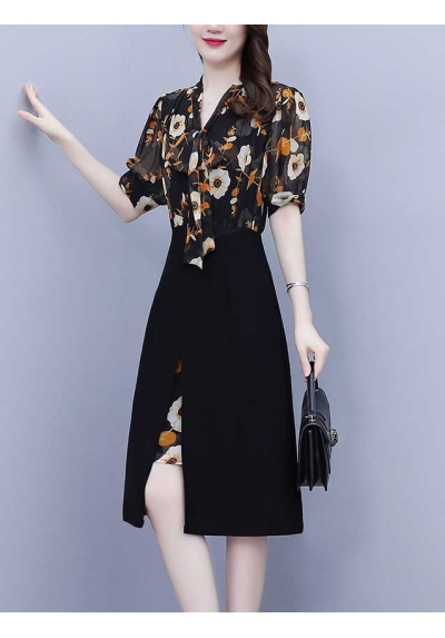 dress wanita korea D7388