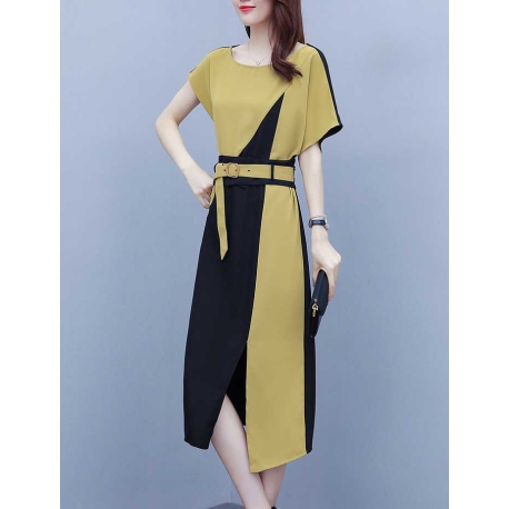 dress wanita korea D7388