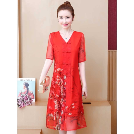 dress cheongsam import D6541