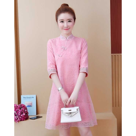 dress cheongsam import D7394