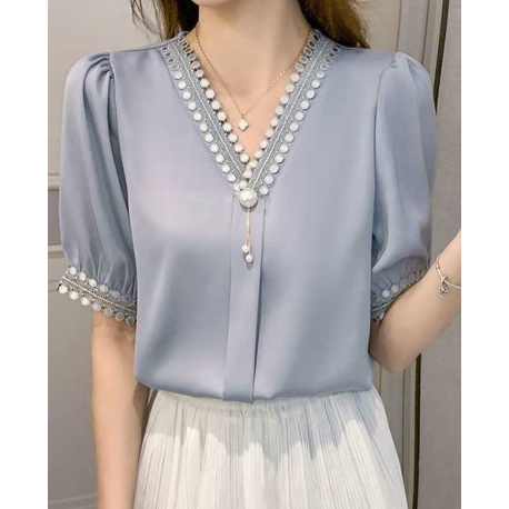 atasan blouse  wanita korea T7485