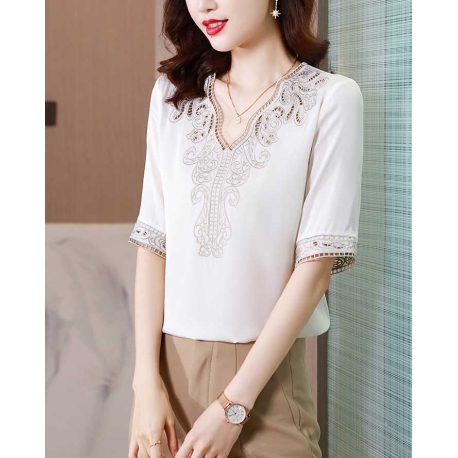 atasan blouse  wanita korea T7488