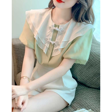 atasan blouse  wanita korea T7489