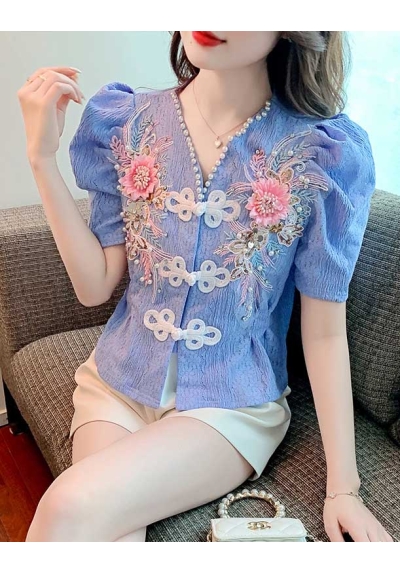 atasan blouse  wanita korea T7491