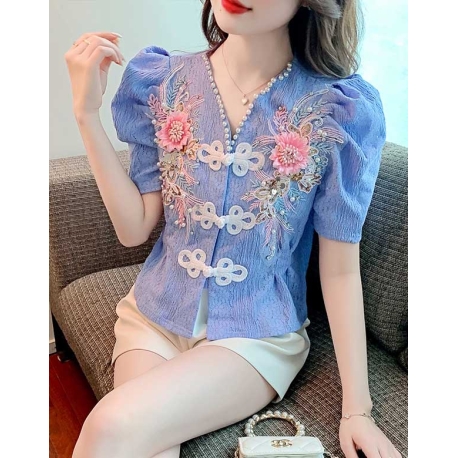 atasan blouse  wanita korea T7491